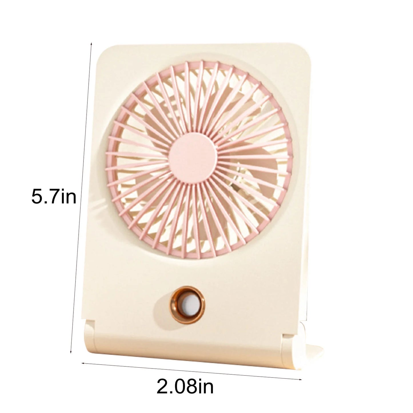 Portable Misting Fan, USB Rechargeable Personal Cooling Mister Fan with 3 Speeds, Small Desk Spray Mist Fan for Home Office Travel Outdoors