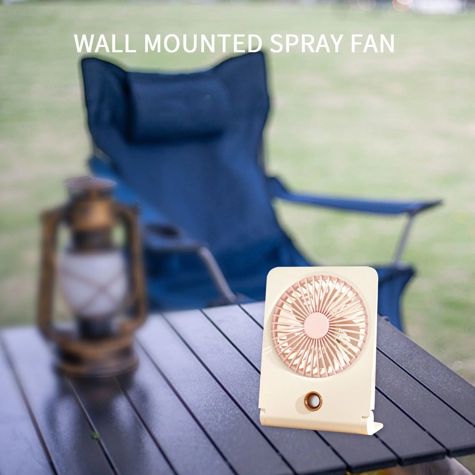 Portable Misting Fan, USB Rechargeable Personal Cooling Mister Fan with 3 Speeds, Small Desk Spray Mist Fan for Home Office Travel Outdoors